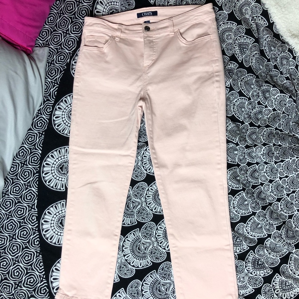 Light pink denim jeans